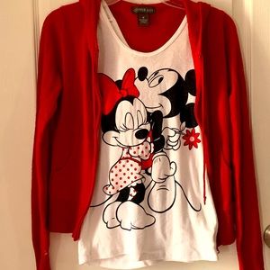 ❤️ DISNEY ❤️ Tank top & Copper Key Zip Sweater